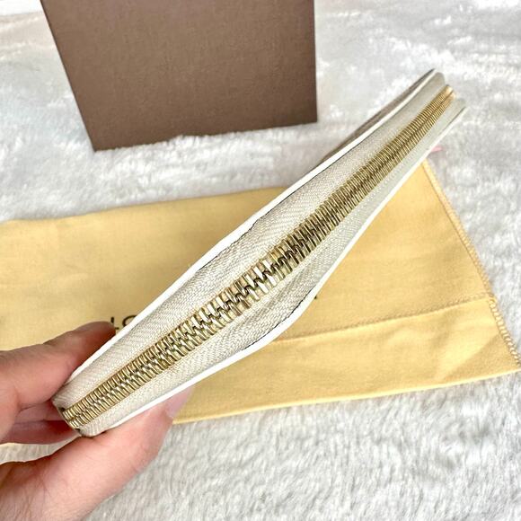 Louis Vuitton Damier Azur Clemence Long Wallet pink leather NICE EUC - Picture 8 of 16